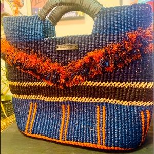AAKS Gore Raffia Tote Bag